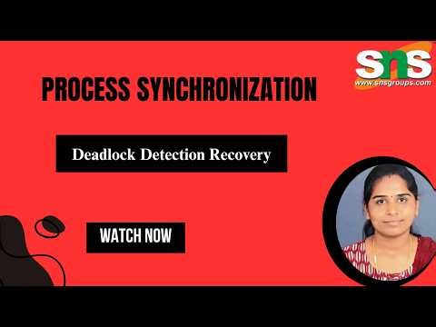 Deadlock Detection Recovery | Operating Systems | SNS Institutions