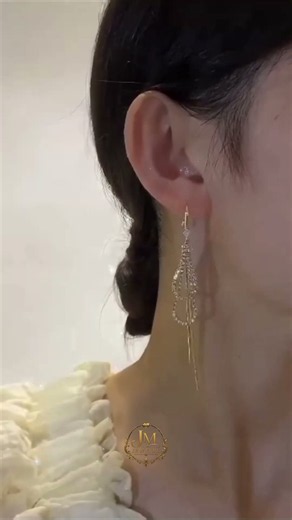 Glamorous Gold Crystal💝🌹💎✨ Multi-Layer Teardrop Chain Tassel Dangle Earrings❤️Luxury Jewelry Styling