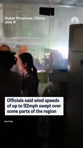 Rare tornado touches down in central China