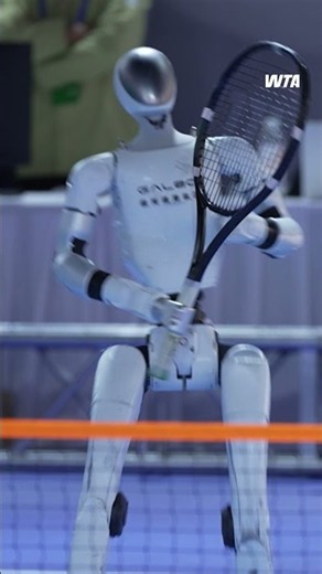 The worldâ€™s first humanoid autonomous tennis-playing robot took the court in Beijing! #WTA