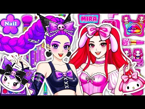🎀Paper DIY🎀KPOP DEMON HUNTERS Rumi Skincare +Makeup Blind Bag Unboxing ASMR| RESCUING RUMI MIRA pt.3