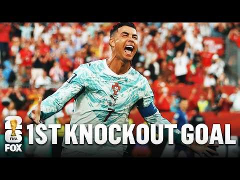 Cristiano Ronaldo Scores First FIFA World Cup™ Knockout Round Goal to Put Portugal Level vs Croatia