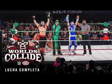 LUCHA COMPLETA: LWO y Lince Dorado vs Octagón Jr, Aerostar y Mr. Iguana | Worlds Collide 2025