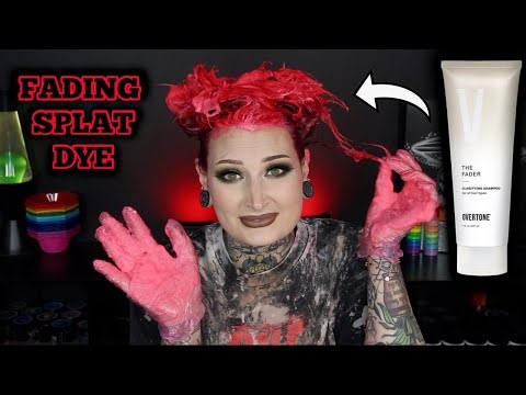 OVERTONE "THE FADER" SHAMPOO ON SPLAT DYE! ❤️
