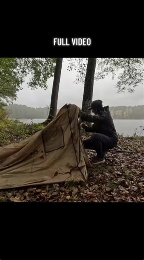 Mountain Camping in the Rain: Full Tent Storm Night Experience