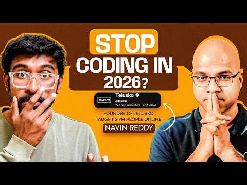 The Future of JOBS and CODING in 2026🥶 ft @Telusko