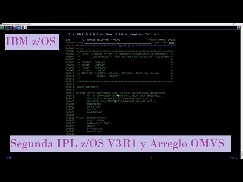 IBM z/OS: Segunda IPL z/OS V3R1 y Arreglo OMVS