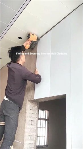 Fitting and Securing Interior Wall Cladding