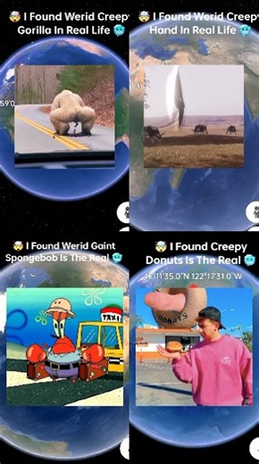 🤯🌫️😱 Four New V's Old Amazing and Hidden Places on google maps 🗺️ #shots #datalegend4u