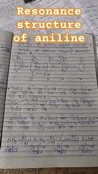 resonance structure of aniline chemistry amonia