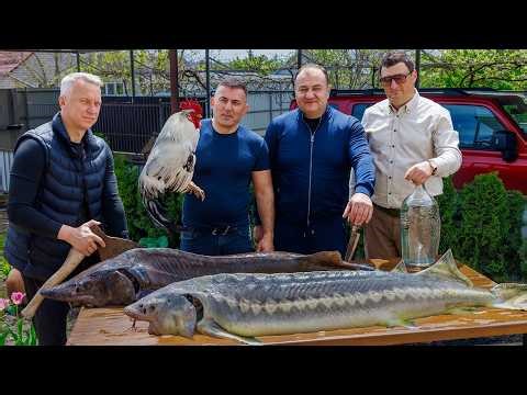ROYAL FISH SOUP with ROOSTER and STURGEON. TASTE EXPLOSION!