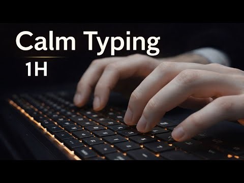 Hour of Relaxing Keyboard Typing Sounds | ASMR No Talking