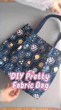 DIY Pretty Fabric Bag | Easy Sewing Tutorial #tips #sewing #tricks