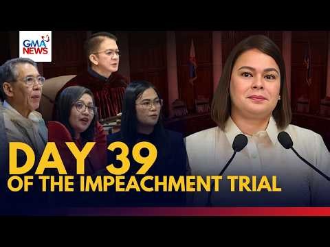 FULL - Day 39 of VP Sara Duterte impeachment trial (October 13, 2026) | GMA News
