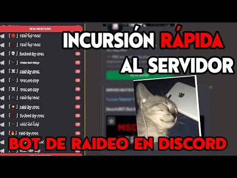 Como RAIDEAR un servidor de Discord sin ADMIN (Bot activo 24/7) 2026