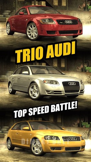 TOP SPEED BATTLE! Fastest Audi NFS Most Wanted🔥 #shorts #needforspeed #nfsmostwanted #nfs