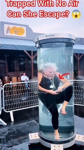 She Escapes a Locked Box With No Air 😳 (Insane Challenge!) #hardwork #challenge #usashorts #ytshorts