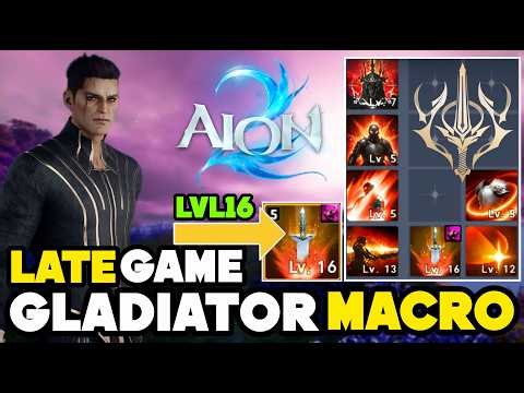 AION 2 Gladiator PvE Macro Setup | Level 16 Overhead Slam | Late-Game Beginner Macro Guide