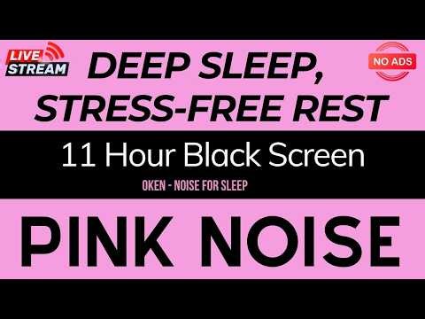 Calm Night With Pink Noise | Black Screen Sleep Sounds for Stress-Free Rest
