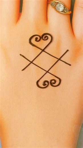 " Easy 1mint trick Easy Mehndi Design Beginners Try This""Most Viral Back Hand Mehndi Trick 2026