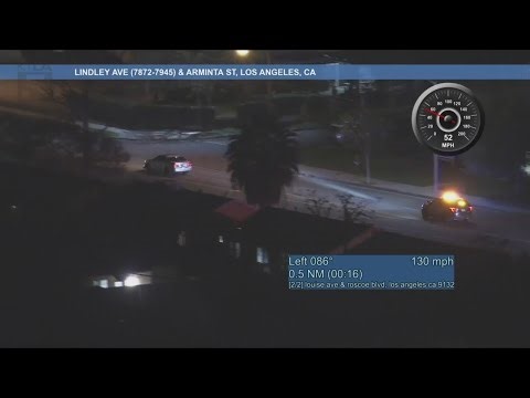 Suspect in custody after dangerous San Fernando Valley police chase