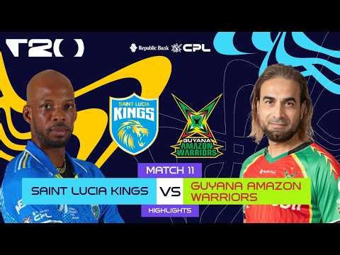Highlights | Saint Lucia Kings vs Guyana Amazon Warriors | CPL 2026