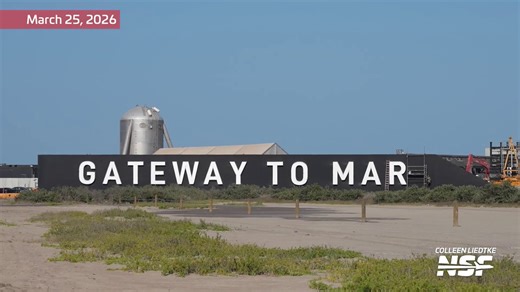 As NASA prepares to launch Artemis II around the Moon in days, Starbase reinstalled its iconic "Gateway to Mars" sign at Pad 2, pointing toward humanity's multiplanetary future.➡️https://t.co/USHox8PtRS