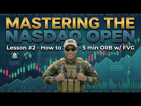 How to master the NQ open! Lesson #2. of 12 - Trading the 5 min ORB- in a "MID State" - Nasdaq
