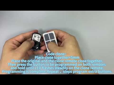 Universal 4 Buttons Garage Door Opener Remote Control 433MHZ