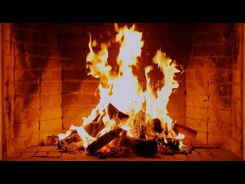 🔥 Cozy Fireplace 4K. Crackling Fireplace Sounds. Relaxing Fire Burning Video