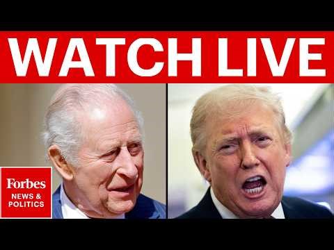 LIVE: King Charles Visits Virginia, Bids Farewell to President Trump | Forbes News