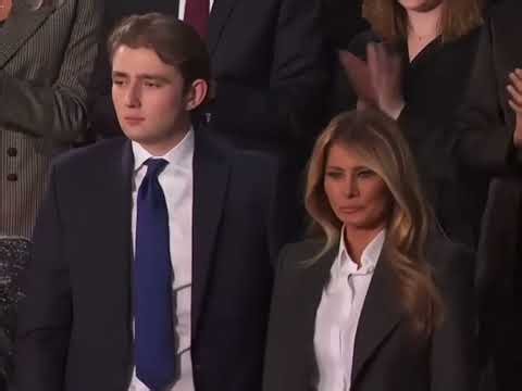 Barron attend the State of the Union address during a Joint Session of Congress at the U.S.Capitol.