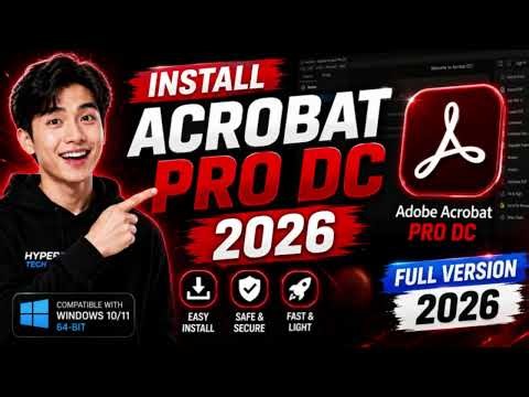How to Download Adobe Acrobat Pro DC 2026 on PC - Laptop for FREE | Acrobat Pro DC Free Download