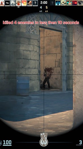 Holding down the angle with the AWP and they just kept lining up. 🎯 You already know how it ends. 💀