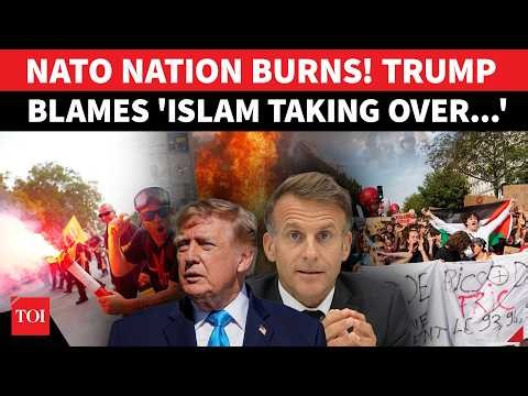 PARIS IN FLAMES! 56,000 Anti-Macron Protesters Flood Streets As Fires, Tear Gas Spark Chaos | Watch