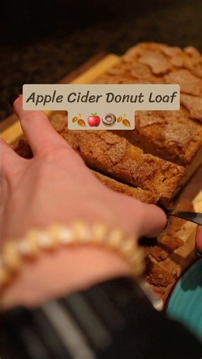 Apple Cider Donut Bread Loaf Cake Recipe - Fall Baking