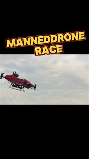 Do you like to join this kind of manned Drone race? #manneddrone #rcdrone #rcgeeks #aircraft #hobby
