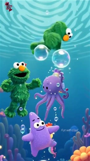 🌊 Elmo’s Magical Underwater Adventure with Dancing Dolphins & Bubble Fun!