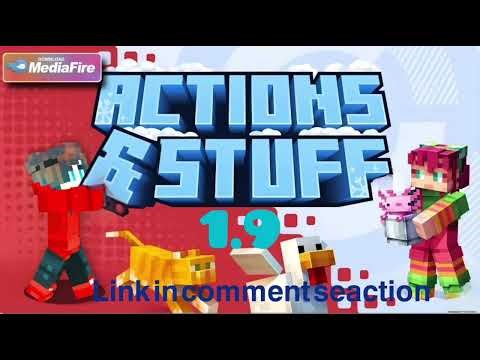 Actions And Stuff 1.9 Update | Download Mediafire | 🔥 Best Animation Addon | For MCPE 1.21 +