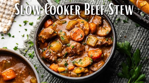 Slow cooker beef stew so easy anyone can do it!