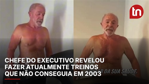 Em vídeo sem camisa na esteira, Lula exibe rotina de exercícios físicos e incentiva cuidados com a saúde