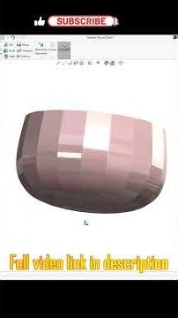 SolidWorks Tutorial | How to Model a Faceted Round Bowl | Surface Modeling + Circular Pattern #cad
