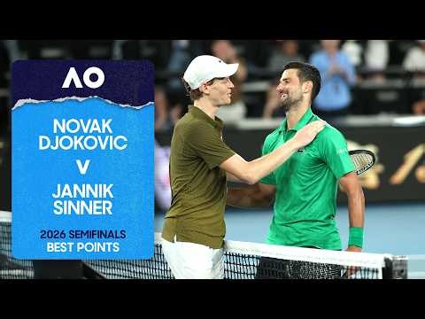Novak Djokovic v Jannik Sinner Best Points | Australian Open 2026 Semifinal