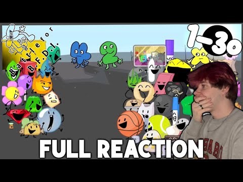 I WATCHED ALL OF BFB FOR THE FIRST TIME | B.F.B Full Reaction | S4 Ep 1-30 “Battle For BFDI”