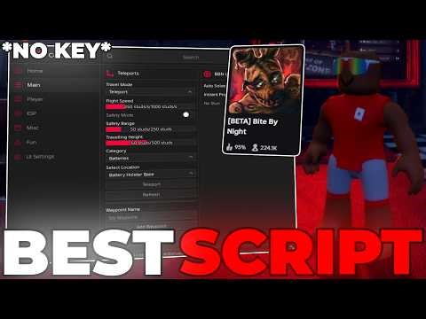 [🐻NEW] Bite By Night Script – *NO KEY* Auto Solve, Instant Prompt, All Teleports!