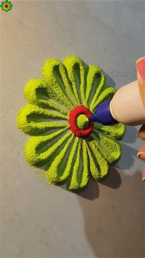 Very Beautiful Rangoli Designs for beginners #shorts #rangolidesigns #diwalirangoli