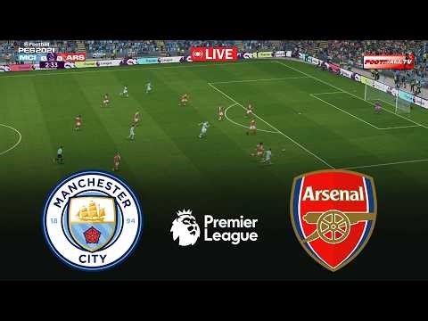 🔴LIVE : Manchester City vs Arsenal - Premier League 2026 Match | Pes 21 Gameplay Simulation