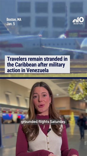 The Caribbean airspace was restricted due to the U.S. military’s action in Venezuela — leaving holiday travelers stuck at their island destinations. #nbc10boston #travel #news #video #fypシ