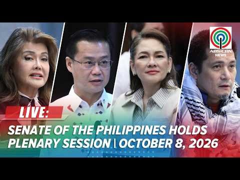 LIVE: Senate of the Philippines holds plenary session | ABS-CBN News (October 8, 2026)