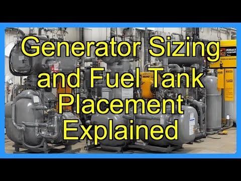 Generator Sizing and Fuel Tank Placement Explained